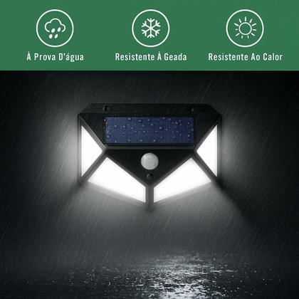 Imagem de Super Luminária Solar 1000 Lúmens 100 LEDs 3 Modos à Prova d'Água