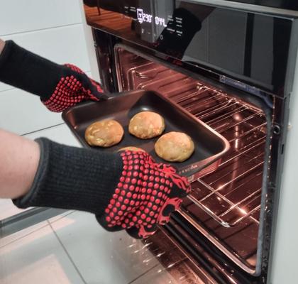 Imagem de Super Luva Térmica Forno Protege Mãos Punho Suporta 600ºC  Luva De Churrasqueiro Térmica Super Resiste