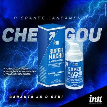 Imagem de Super Macho O Poder do Azul Gel Potencializador Masculino - 17 ML - INTT