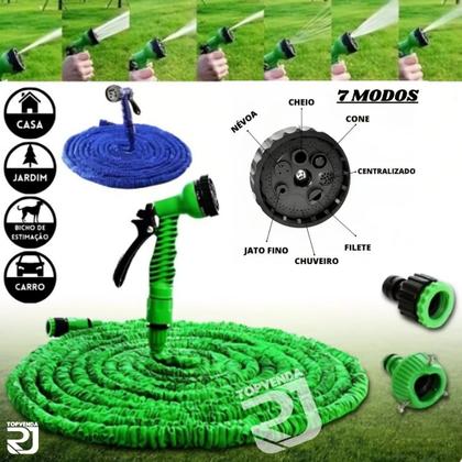 Imagem de Super Mangueira Expansiva Flexível 15m Jardim Lavar Carro Nf