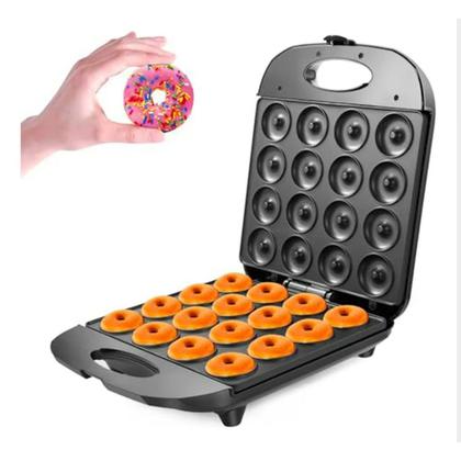 Imagem de Super Máquina De Mini Donuts Elétrica Portatil 16 Furos 110V