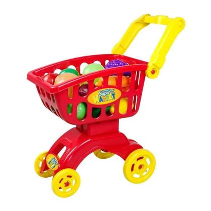 Imagem de Super Market Carrinho De Compras Vermelho - Braskit 8708