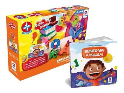 Imagem de Super Massa De Modelar Brincando Na Escola com livro Estrela