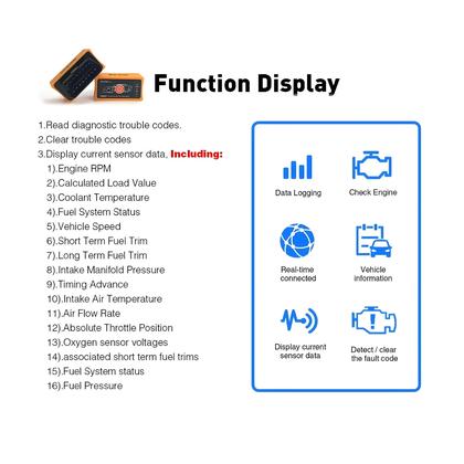 Imagem de Super Mini Ferramenta De Diagnóstico Bluetooth OBD2 Maozua Z137 Elm327 V1.5 Leitor De Código Scanner
