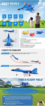 Imagem de Super Novo Jato Su-27 Voo Estável Automatico E Super Veloz,