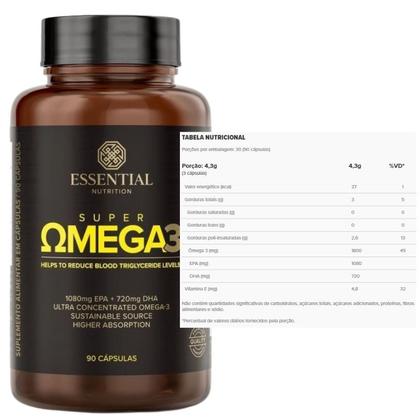 Imagem de Super Omega 3 TG (90 caps) 1000mg - Essential Nutrition