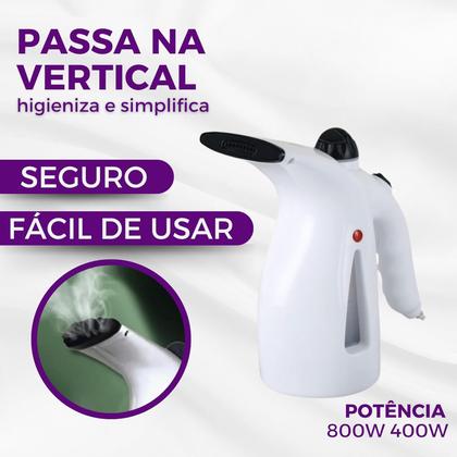 Imagem de Super Passadeira A Vapor 4 em 1 passa Roupa No Cabide em 4 minutos Portátil 110v 800w