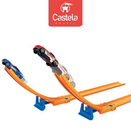 Imagem de Super Pista 3 em 1 Loop Rampa E Garagem C/ 5 carrinhos - Castela