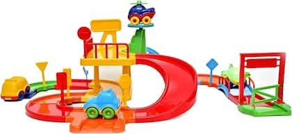 Imagem de SUPER PISTA BABY  para bebês  colorido  brinquedo  carrinhos  divplast