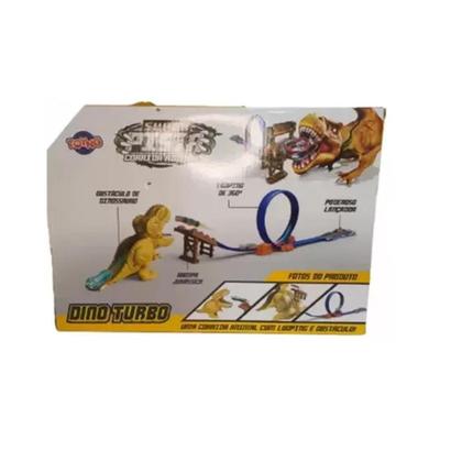 Imagem de Super Pista Corrida Animal Dinossauro Com Looping Lançador