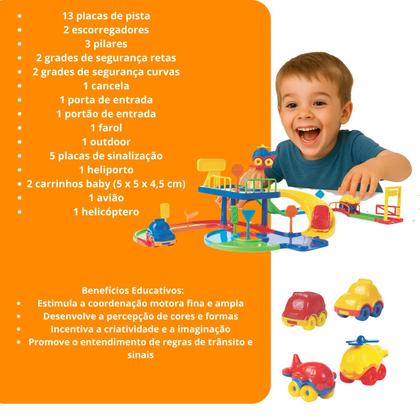Imagem de Super Pista Infantil Educativa Grande Carrinhos Avião Oferta