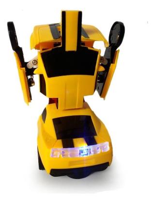 Imagem de Super Robots Carrinho Camaro Transformers Vira Robô Luz Som Bate Volta Carrinho Camaro Transformers 