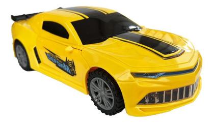 Imagem de Super Robots Carrinho Camaro Transformers Vira Robô Luz Som Bate Volta Carrinho Camaro Transformers 