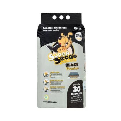 Imagem de Super Secão Black Premium Tapete Higiênico para Cães - 30 Unidades