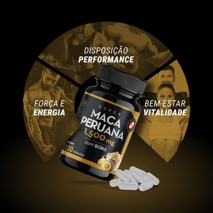 Imagem de Super Testo com Boro 120Caps 1500mg Cafeina 150mg Sem Gluten