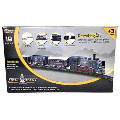 Super Trilho Real Train Century Express Zoop Toys ZP00170 - Trem