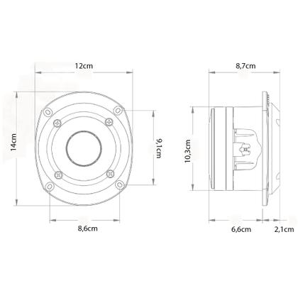 Imagem de Super Tweeter JBL ST400 Trio 150W Rms 8 Ohms Profissional