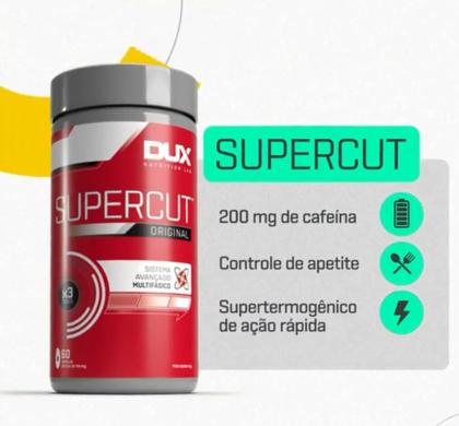 Imagem de SuperCut Pré-Treino de 200 mg de Cafeina com 60 Cápsulas-Dux Human Health-Dux Nutrition