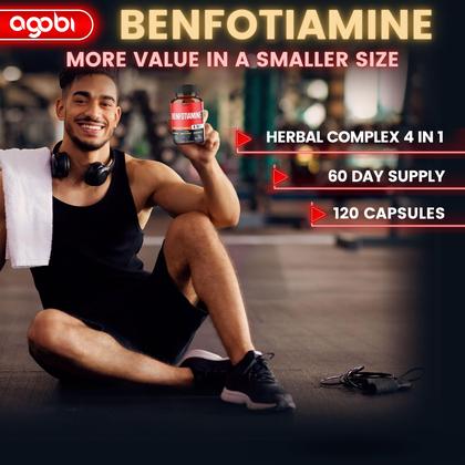 Imagem de Suplemento Agobi Benfotiamina 4 em 1 - 120 cápsulas - 2 meses