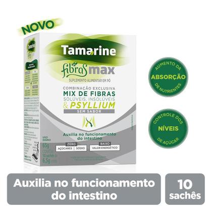 Imagem de Suplemento Alim Mix de Fibras Tamarine Max 10 Sachês S/Sabor