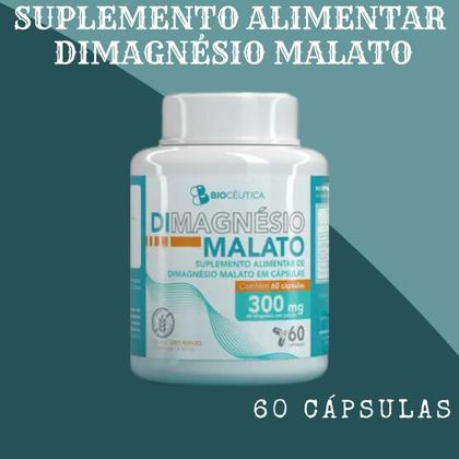 Imagem de Suplemento Alimentar Biocêutica DiMagnésio Malato Pote 60 Cápsulas Kit Promocional 10 Unidades