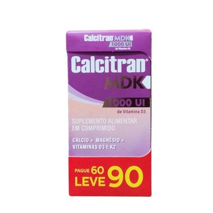 Suplemento Alimentar Calcitran MDK + Vitamina D3 1000UI - Leve 90 Pague ...