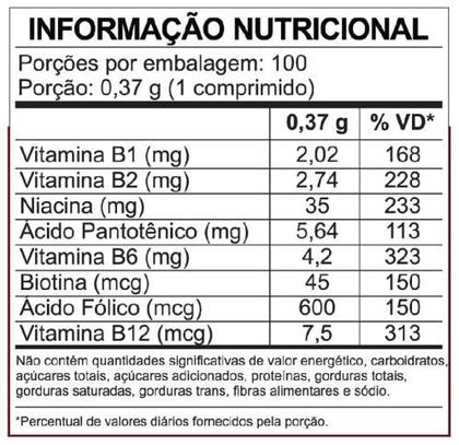 Imagem de Suplemento alimentar complexo b concentrado made in usa c/100 cps sidney oliveira