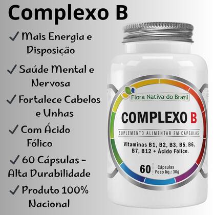 Imagem de Suplemento Alimentar Complexo B  Flora Nativa do Brasil