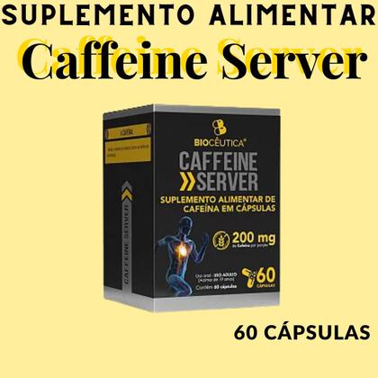 Imagem de Suplemento Alimentar de Cafeína Biocêutica Caffeine Server Pote 60 Cápsulas Kit Promocional 9 Unidades