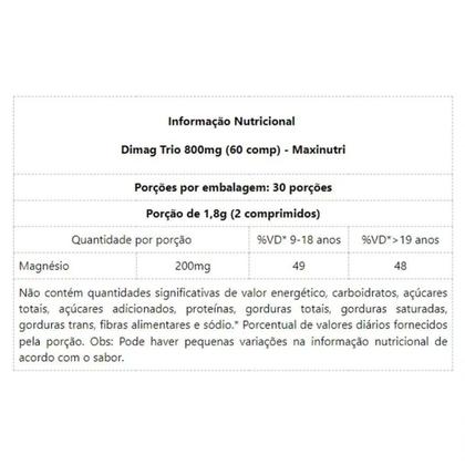 Imagem de Suplemento Alimentar Dimag Trio 800mg 60 cpr