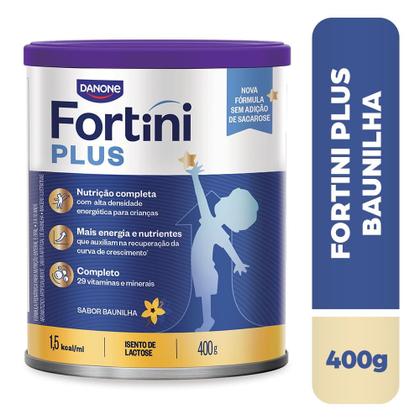 Imagem de Suplemento Alimentar Infantil Fortini Plus Danone Baunilha 400g