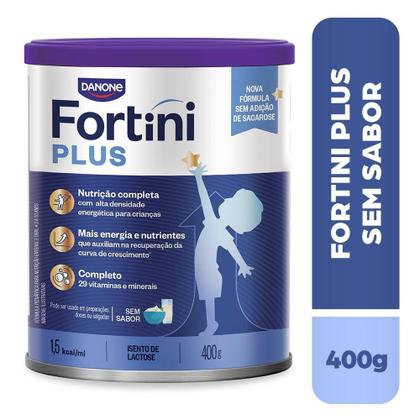 Imagem de Suplemento Alimentar Infantil Fortini Plus Danone Sem Sabor 400g