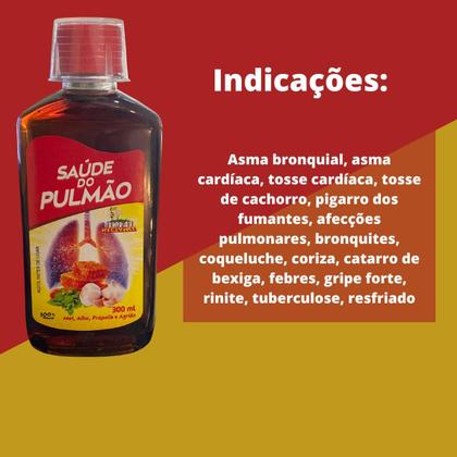 Imagem de Suplemento Alimentar Nectamel S do Pulmão Frasco 300ml Kit 10 Unidades