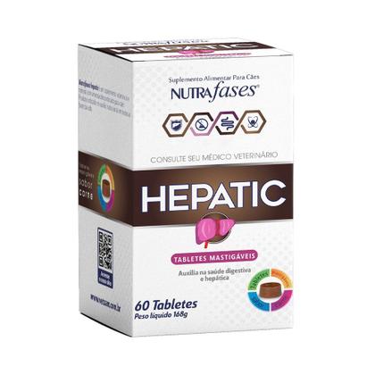 Imagem de Suplemento Alimentar Nutrafases Hepatic para Cães - 60 Tabletes