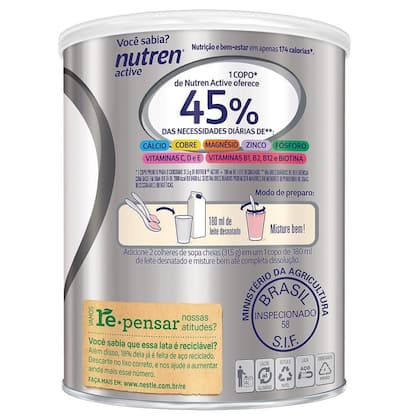 Imagem de Suplemento Alimentar NUTREN ACTIVE Morango 400g
