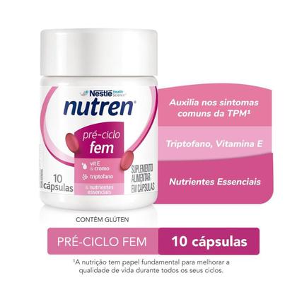 Imagem de Suplemento Alimentar Nutren Pré-Ciclo Fem 10 cápsulas