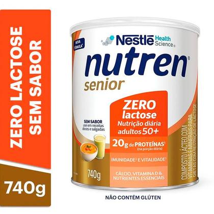 Imagem de Suplemento Alimentar Nutren Sênior Sem Sabor 740g - Nestle