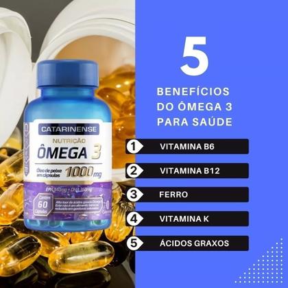 Imagem de Suplemento Alimentar Ômega 3 1000mg 60Cápsulas - Catarinense