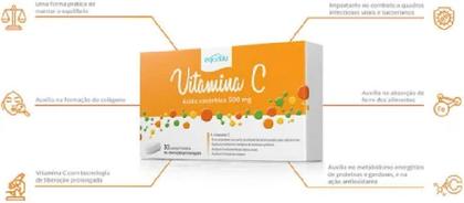 Imagem de Suplemento Alimentar Vitamina C 500mg 30 Cáps - Equaliv