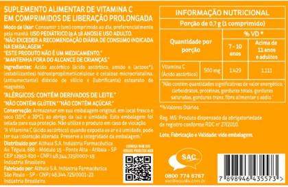 Imagem de Suplemento Alimentar Vitamina C 500mg 30 Cáps - Equaliv