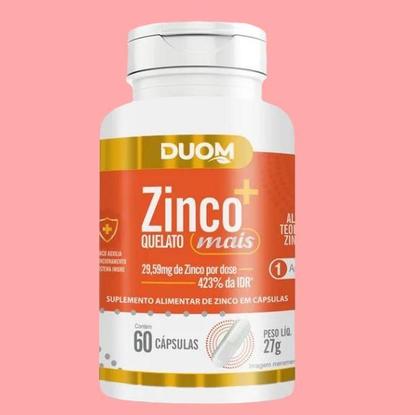 Imagem de Suplemento Alimentar Vitamina Zinco Mais 60 Cps 27g  Duom
