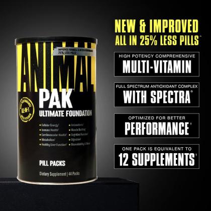 Imagem de Suplemento Animal Pak - Pacote com 44 Unidades - Performance Esportiva