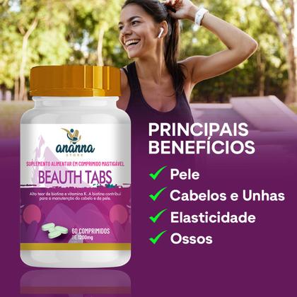 Imagem de Suplemento Beauth Tabs Biotina + Vita K 60 Comp 1200mg