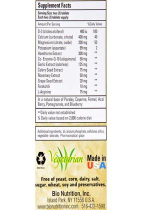 Imagem de Suplemento Bio Nutrition Blood Pressure Wellness 60