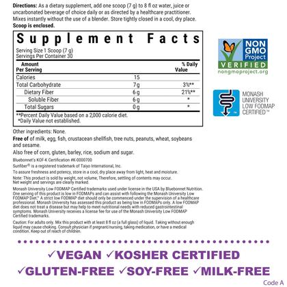 Imagem de Suplemento BlueBonnet Nutrition Sunfiber 7,4 onças (30 porções)