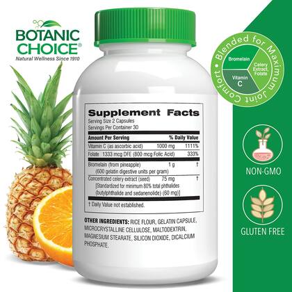Imagem de Suplemento Botanic Choice Uric Acid Complex 60 cápsulas