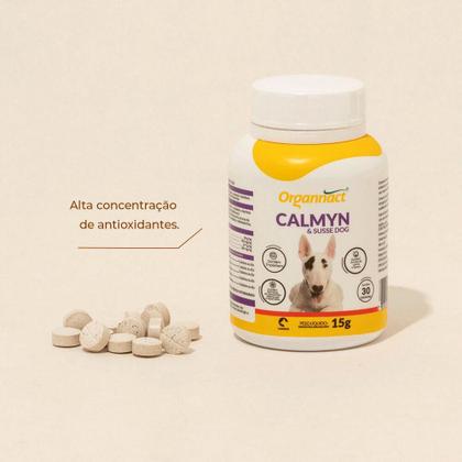 Imagem de Suplemento Calmyn Susse Dog para Cães Organnac Tabletes 15g