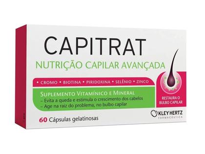 Imagem de Suplemento Capitrat Forte+ Cabelos E Unhas 60 Cápsulas