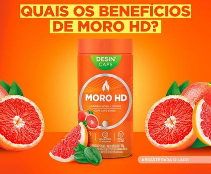 Imagem de Suplemento Cápsulas Desinchá Termogênico Moro HD Café Verde Pote 60 Un