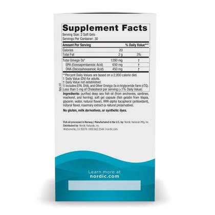 Imagem de Suplemento Cápsulas Gelatinosas Nordic Naturals Ultimate Omega 60